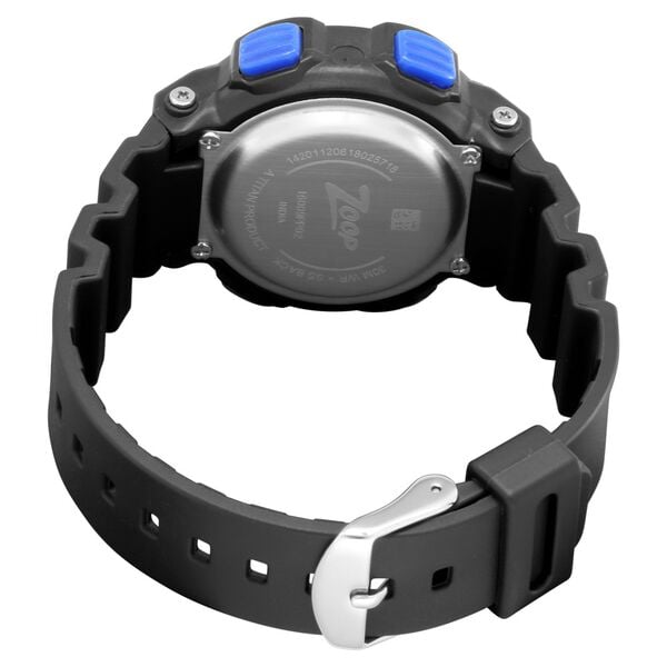 Zoop 16009PP02 Digital Kids Watch with Black Strap & Grey Dial