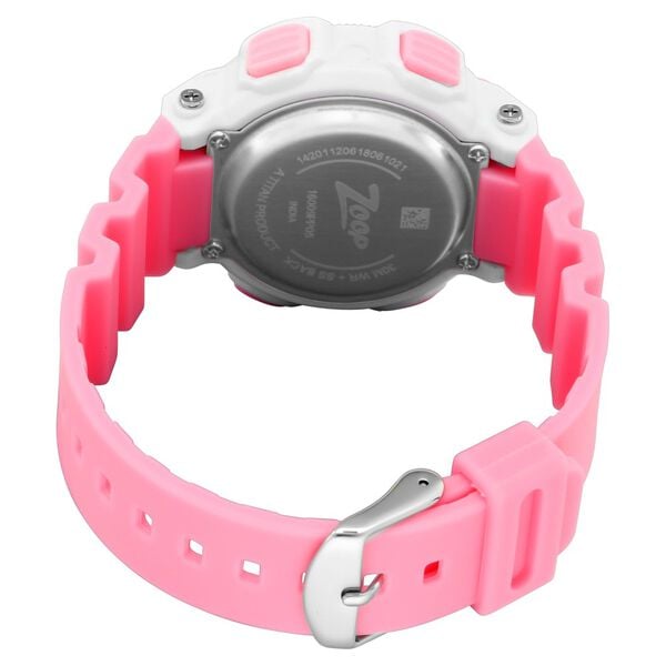 Zoop 16009PP05 Digital Kids Watch with Grey Digital Dial & Pink PU Strap