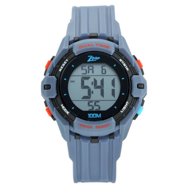 Zoop NR16012PP01 Kids Digital Quartz Watch – Digital Dial with Grey PU Strap