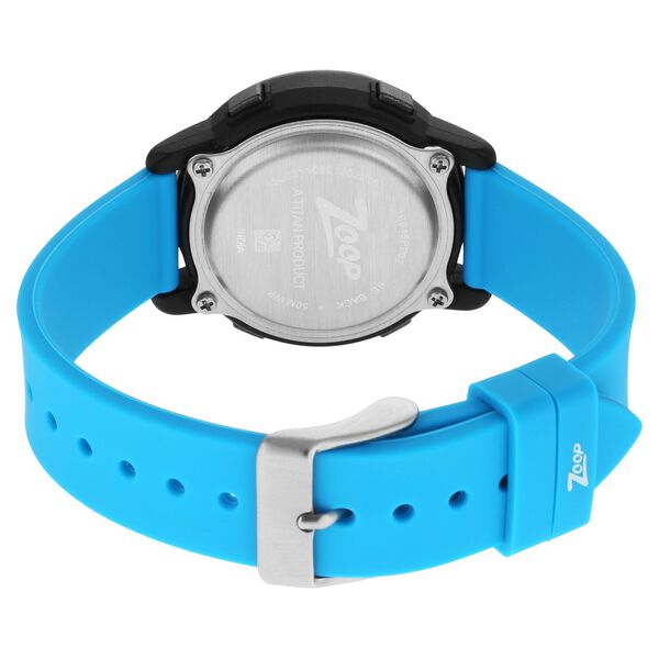 Zoop NR16015PP02 Digital Quartz Kids’ Watch with Digital Display and Blue Silicone Strap