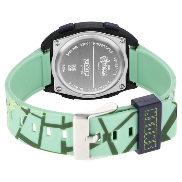 Zoop NS16025PP03 Digital Quartz Kids’ Watch with Digital Display and Green PU Strap