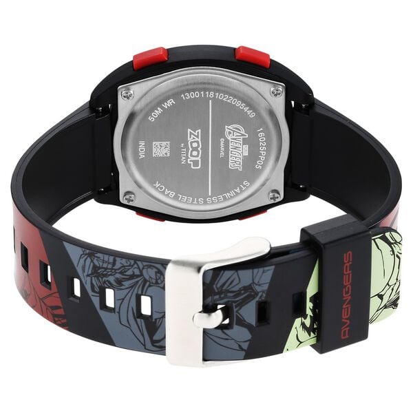 Zoop 16025PP05 Kids Digital Marvel Avengers Watch with Multicoloured Strap