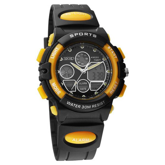 Zoop 16033PP01W Quartz Kids’ Watch with Black Dial and Black Plastic Strap