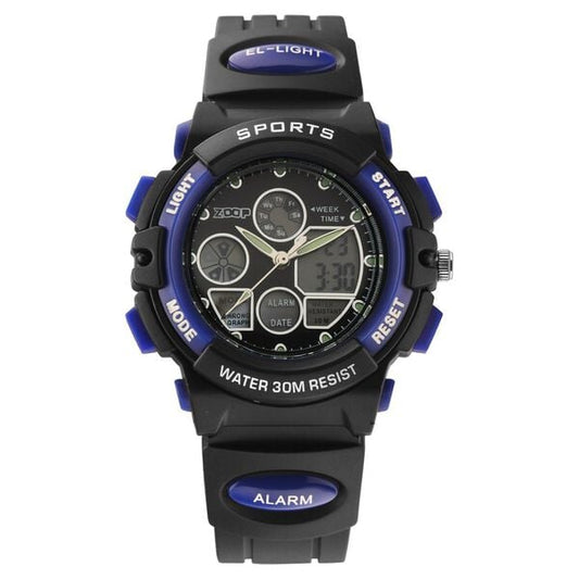 Zoop NT16033PP02W Quartz Kids’ Watch with Black Dial and Black Plastic Strap