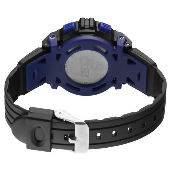 Zoop 16033PP02W Ana-Digi/Analog-Digital Black Dial Black Strap Watch