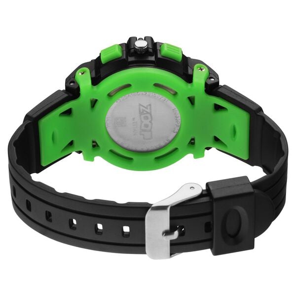 Zoop 16033PP03W Quartz Kids’ Watch with Black Dial and Black Plastic Strap
