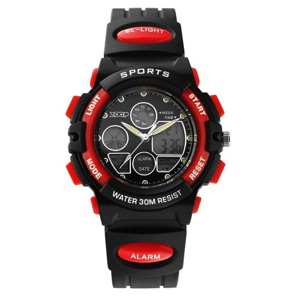 Zoop NT16033PP04W Kids Watch with Black Dial & Black Strap