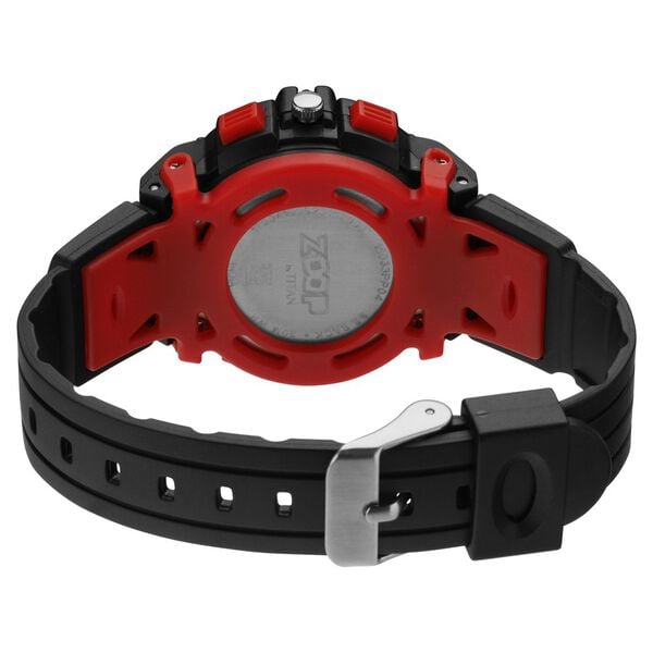 Zoop 16033PP04W Kids Watch with Black Dial & Black Strap