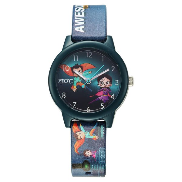 Zoop 16042PP05FW Kids Chhota Bheem Analog Quartz Watch – Dark Blue Dial Multicoloured Strap