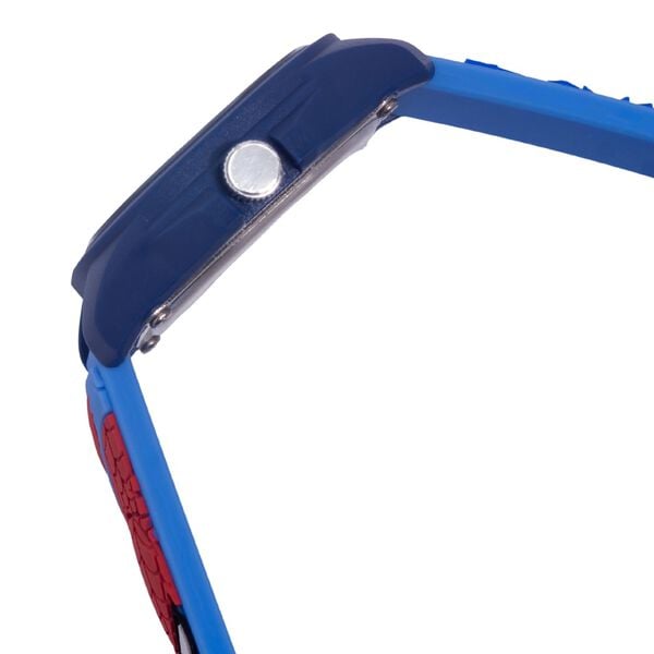 Zoop 16045PP04W Marvel Spider-Man Quartz Analog White Dial Blue Silicone Strap Kids Watch