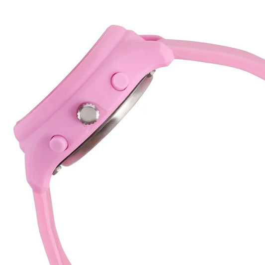 Zoop by Titan Ana-Digi Kids Watch 16046PP02 | Silver Dial & Pink Silicone Strap