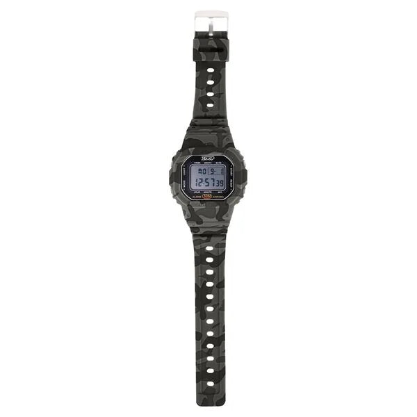 Zoop by Titan Kids Digital Watch 16052PP02 | Grey Camouflage Digital Watch with Polyether Strap