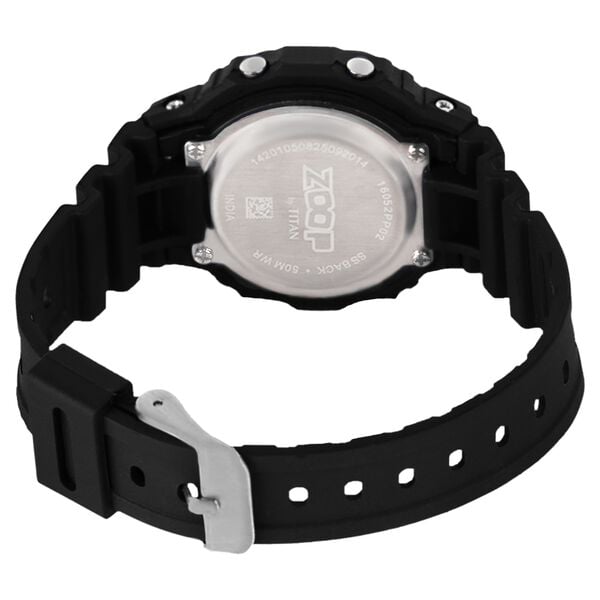 Zoop 16052PP03 Camo Digi Digital LCD Grey Display Black Polyether Strap Kids Watch