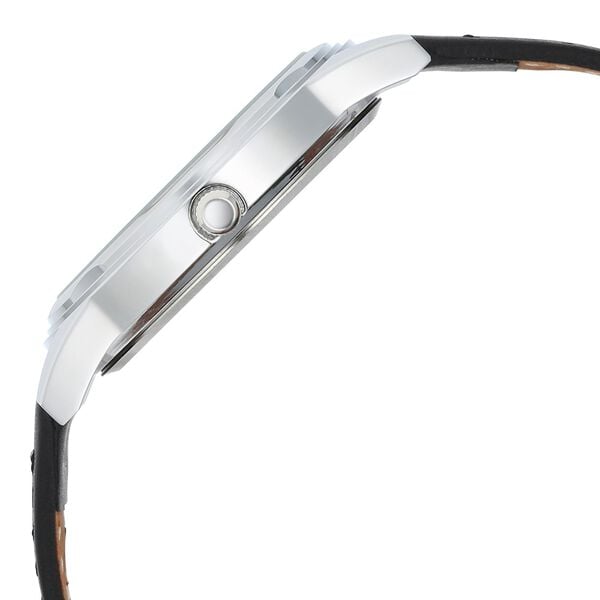 Titan 1638SL02 Karishma Zing Quartz Analog Black Dial 39 mm Metal Case Black Leather Strap Men Watch