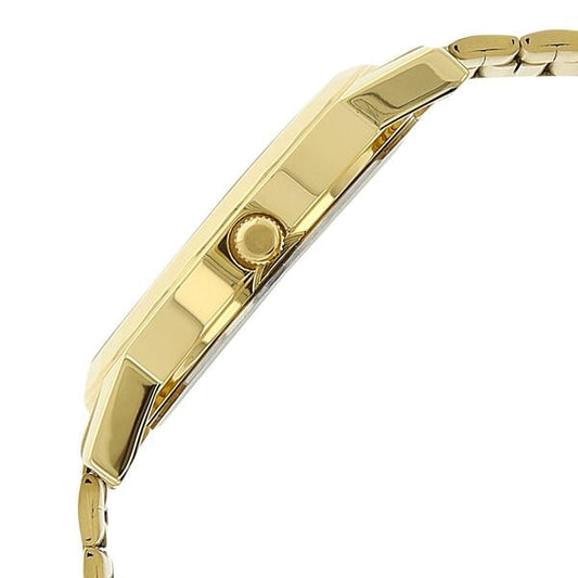 Titan 1644YM01 Silver Dial Analog Watch for Men – Golden Stainless Steel Strap, Quartz Movement