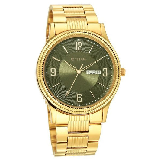 Titan 1650YM08 Karishma Green Dial Analog Watch