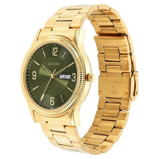 Titan 1650YM08 Karishma Green Dial Analog Watch