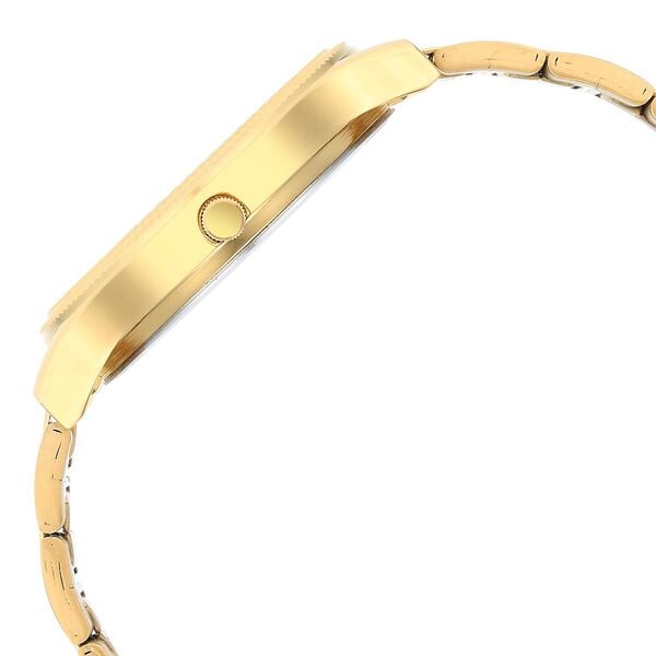 Titan 1650YM09 Men Champagne Dial Gold Stainless Steel Strap Quartz Day-Date Watch