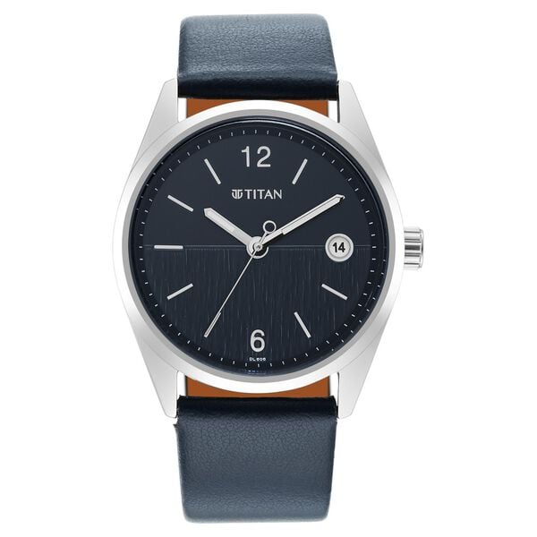 Titan 1729SL06 Neo Blue Dial Analog with Date Watch – Men