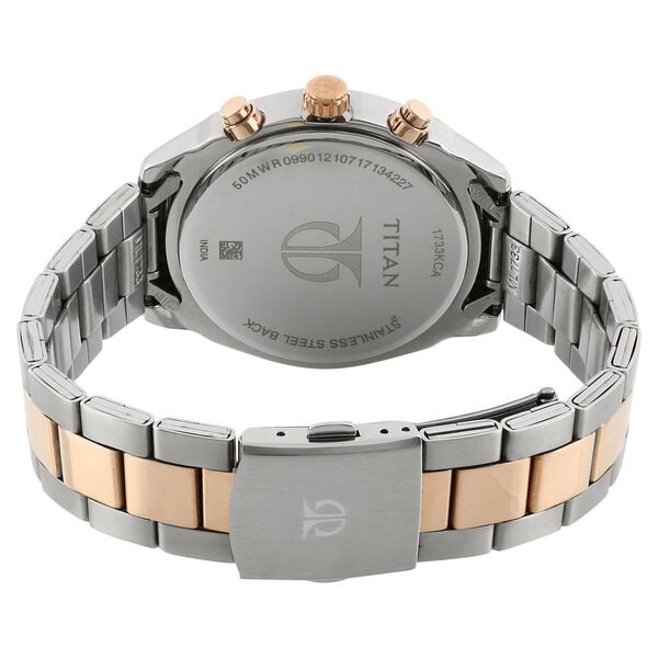 Titan 17332570KM01 Bandhan White Dial Quartz Multifunction Stainless Steel Couple Watch