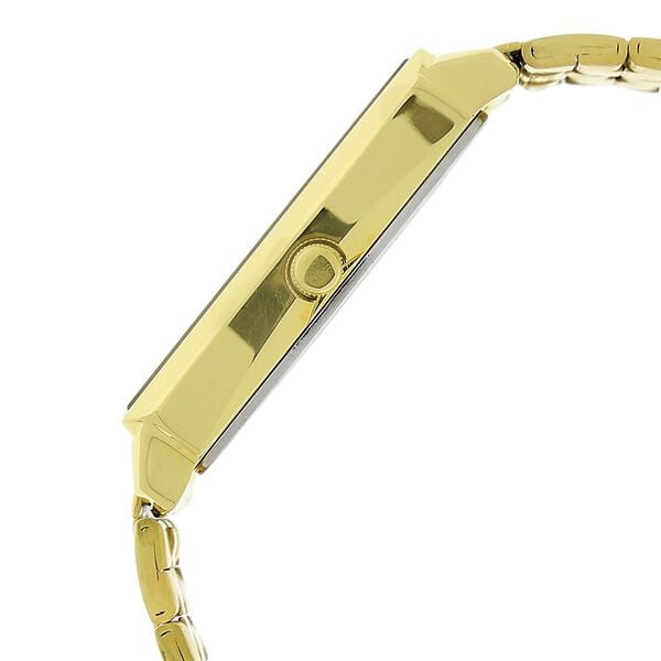 Titan 1737YM01 Men’s Analog Quartz Watch — White Dial with Day & Date, Golden Stainless Steel Bracelet