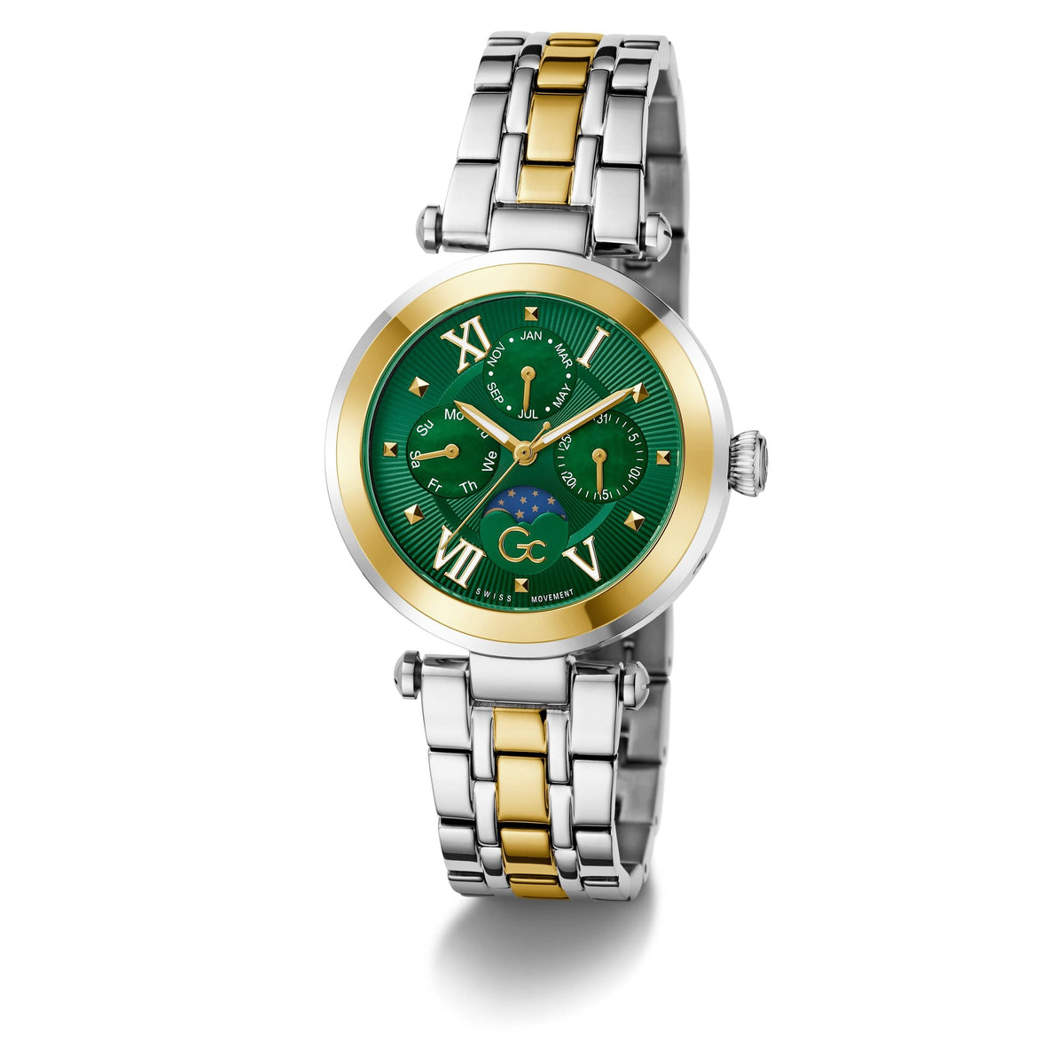GC Z62002L9 TopChic Mid Size Women's Swiss Made Green Analog Watch