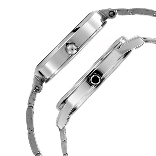 Titan 17732603SM01 Bandhan Quartz Analog Silver Dial Silver Stainless Steel Couple Watch