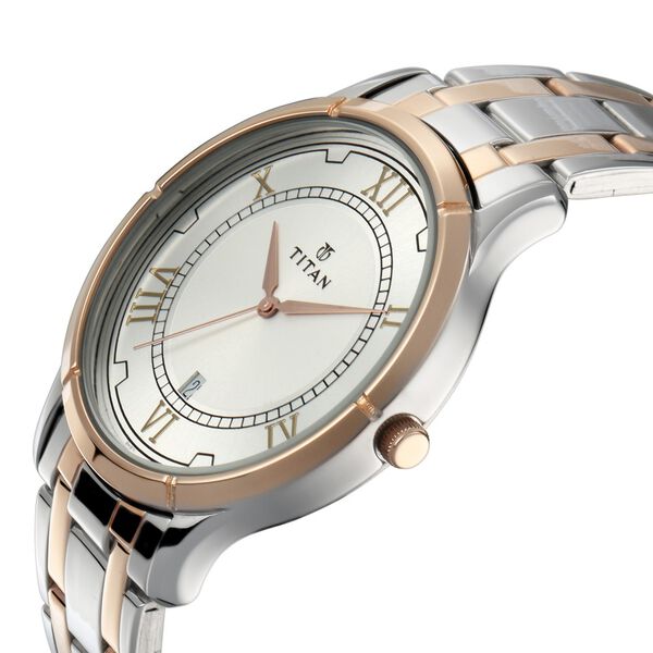 Titan NS17752481KM01P Bandhan Couple Quartz Analog Watch Set
