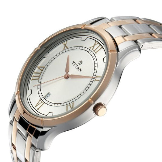 Titan NS17752481KM01P Bandhan Couple Quartz Analog Watch Set