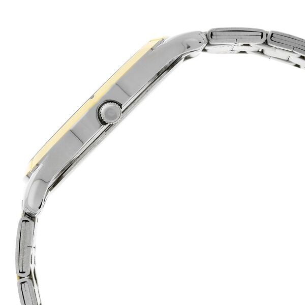 Titan 1775BM01 Men’s Analog Watch | Silver Dial Two‑Tone Stainless Steel Bracelet | Quartz Date Watch