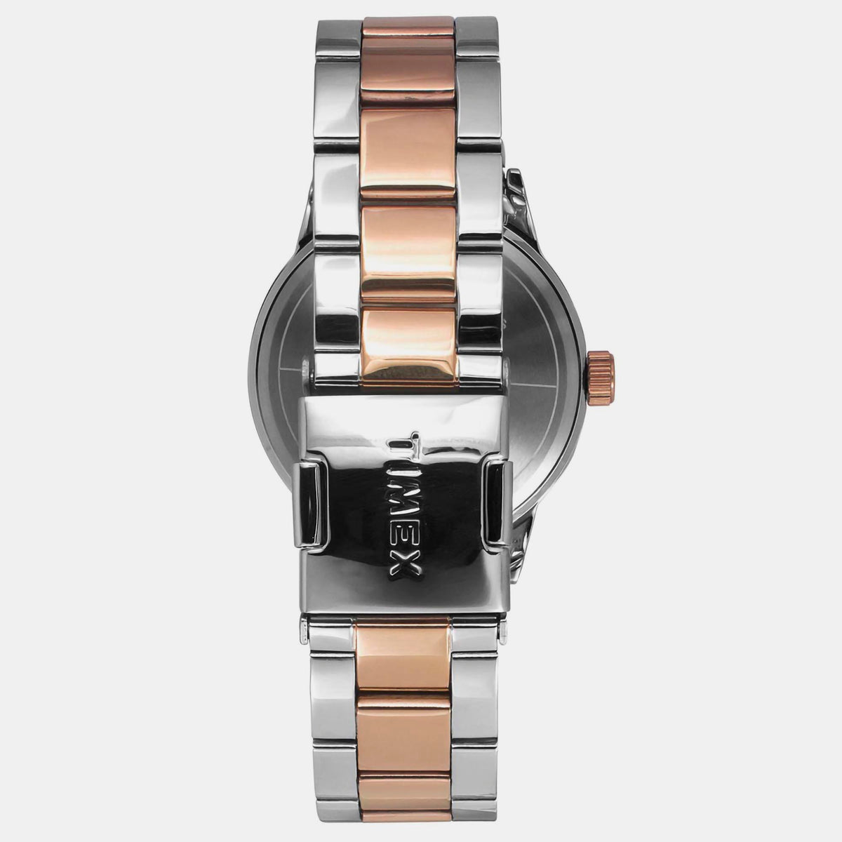 Timex TWEG19919 Black Dial Two‑Tone Stainless Steel Analog Men Watch – Round Case, Quartz Movement