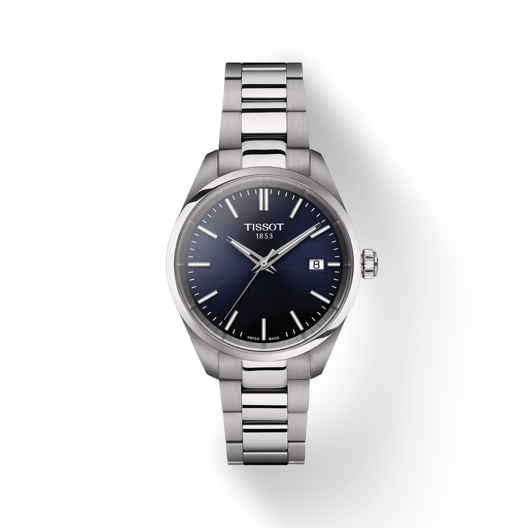 Tissot T1502101104100 PR 100 Unisex Analog Quartz Blue Dial Watch