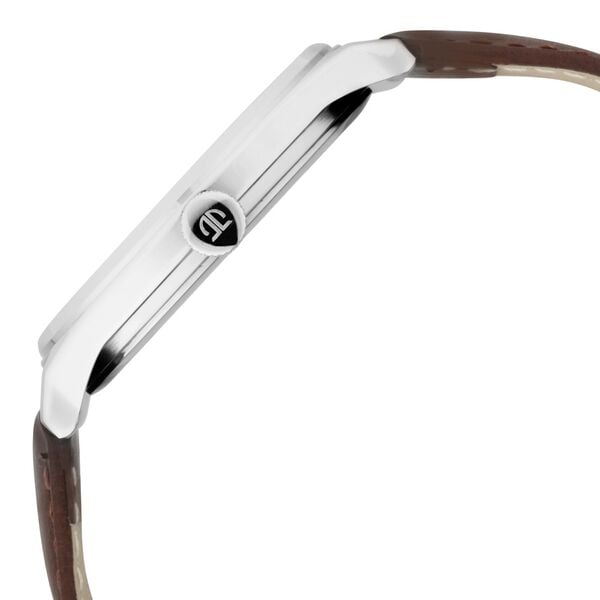 Titan 1802SL13 Men’s Classic Watch | White Dial & Brown Leather Strap | Quartz Analog Wrist Watch