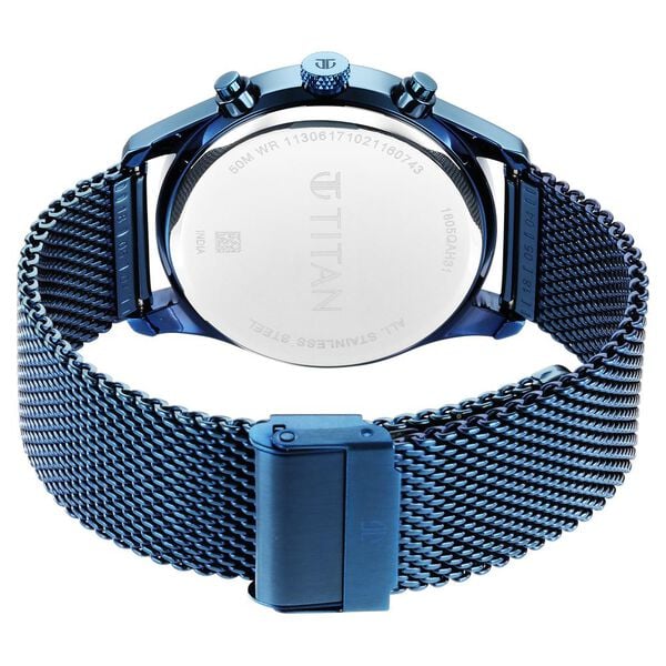 Titan NS1805QM02 Men’s Quartz Analog Watch with Grey Dial & Two-Tone Metal Strap