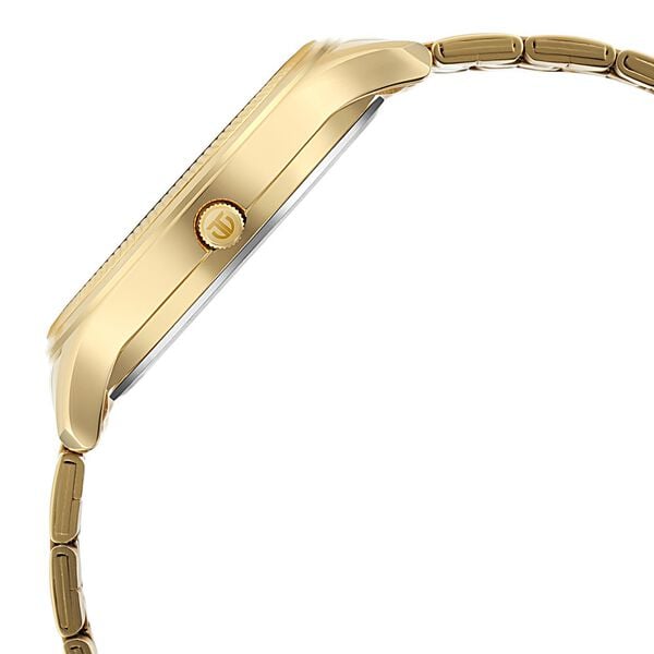 Titan 1824YM01 Men’s Quartz Analog Watch with Black Dial & Gold-Tone Metal Strap