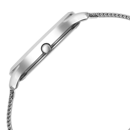 Titan 1825SM09 Analog Quartz Men’s Watch with Silver Dial and Silver Stainless Steel Strap
