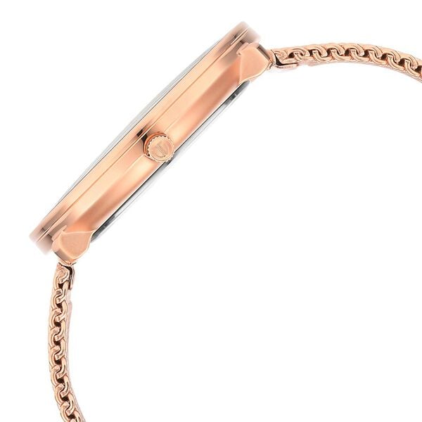 Titan 1849WM01 Men’s Quartz Analog Watch with Silver Dial & Rose-Gold Stainless Steel Strap