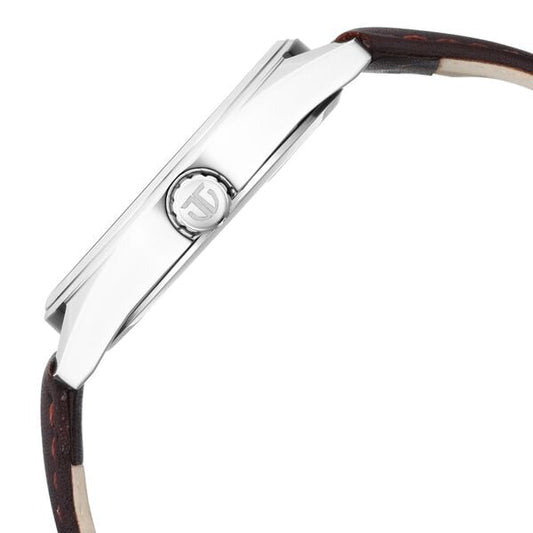 Titan 1866SL02 Men Brown Dial Leather Strap Quartz Round Watch