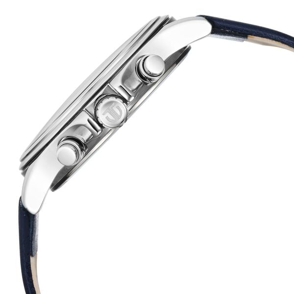 Titan 1870SL01 Workwear Blue Dial Analog Quartz Dual Time Leather Strap Watch – Men