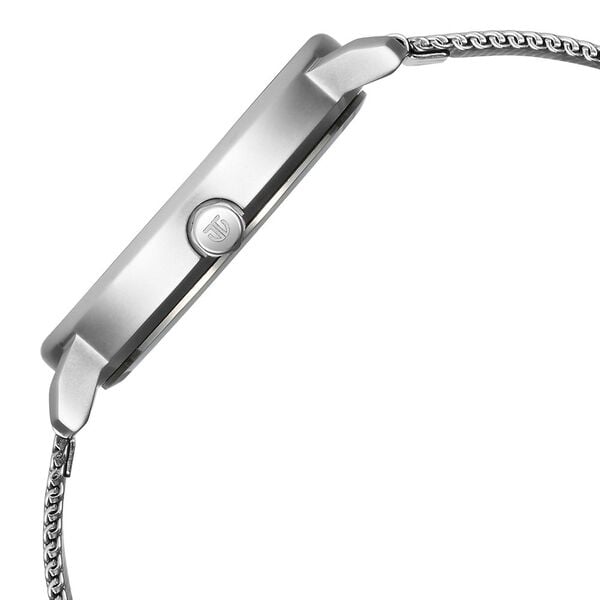 Titan 1884SM01 Workwear Quartz Analog Silver Dial Stainless Steel Strap Watch for Men