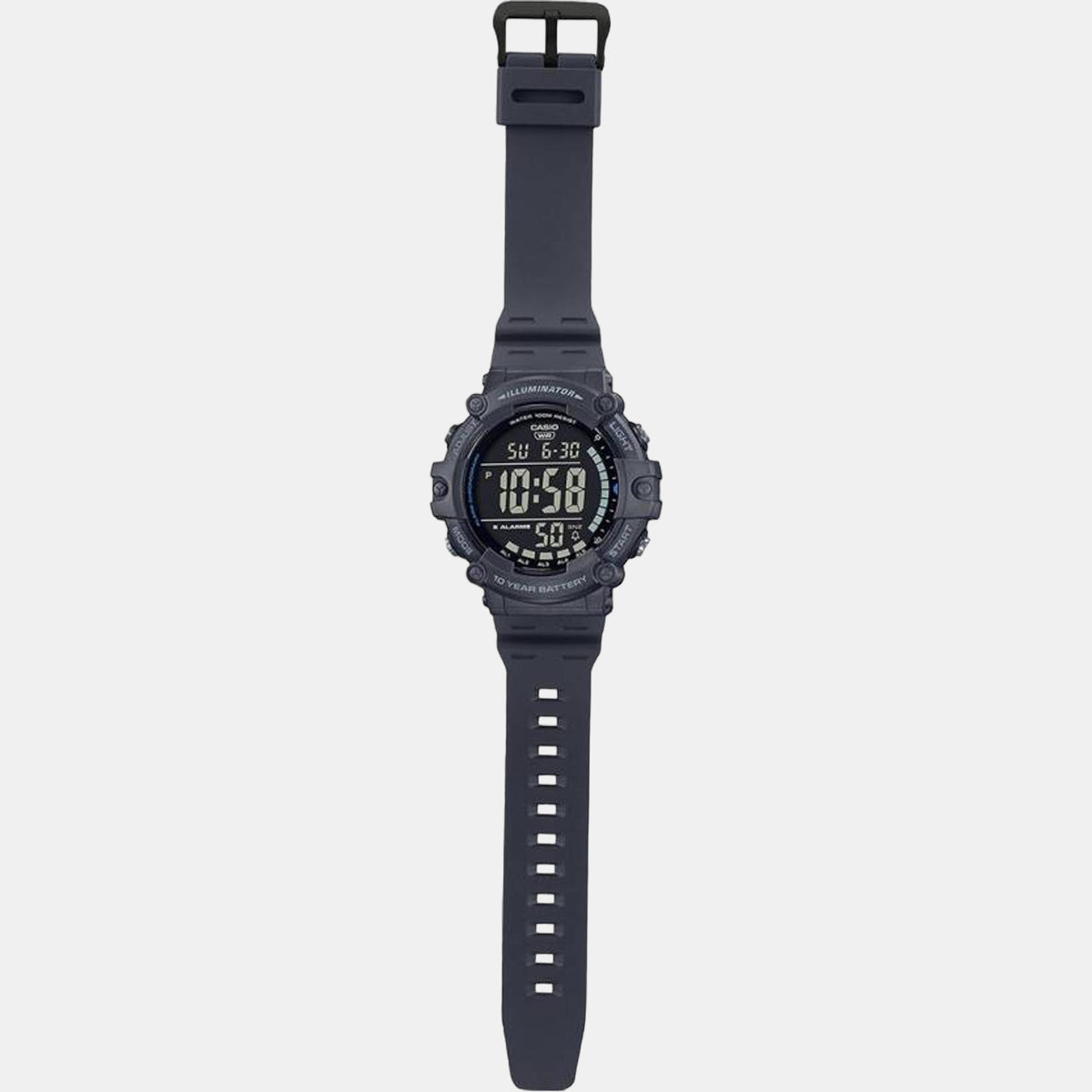 Casio D219 Youth Men’s Digital Quartz Watch with Black Dial & Black Resin Strap