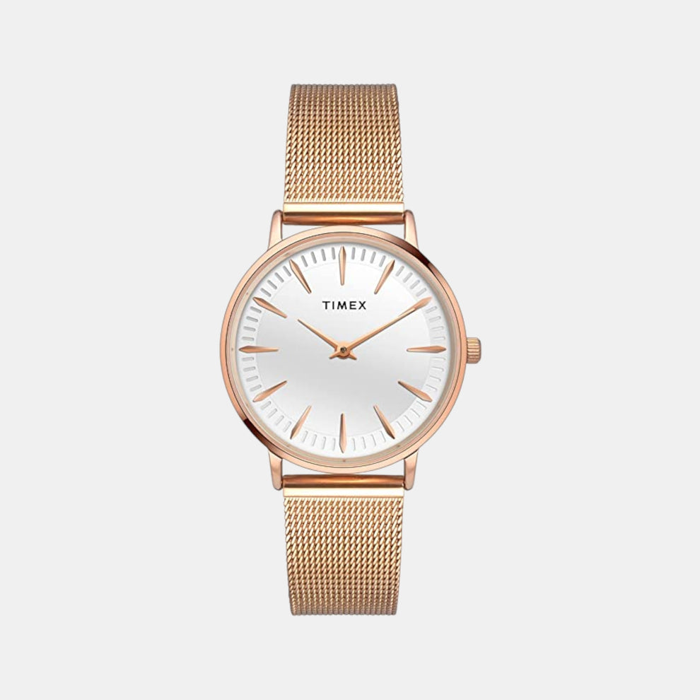 Timex TWEL15606 Women’s White Dial Quartz Analog Watch