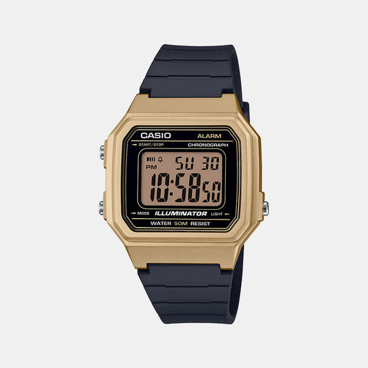 Casio I115 Youth Series Unisex Quartz Digital Watch with Black Resin Strap