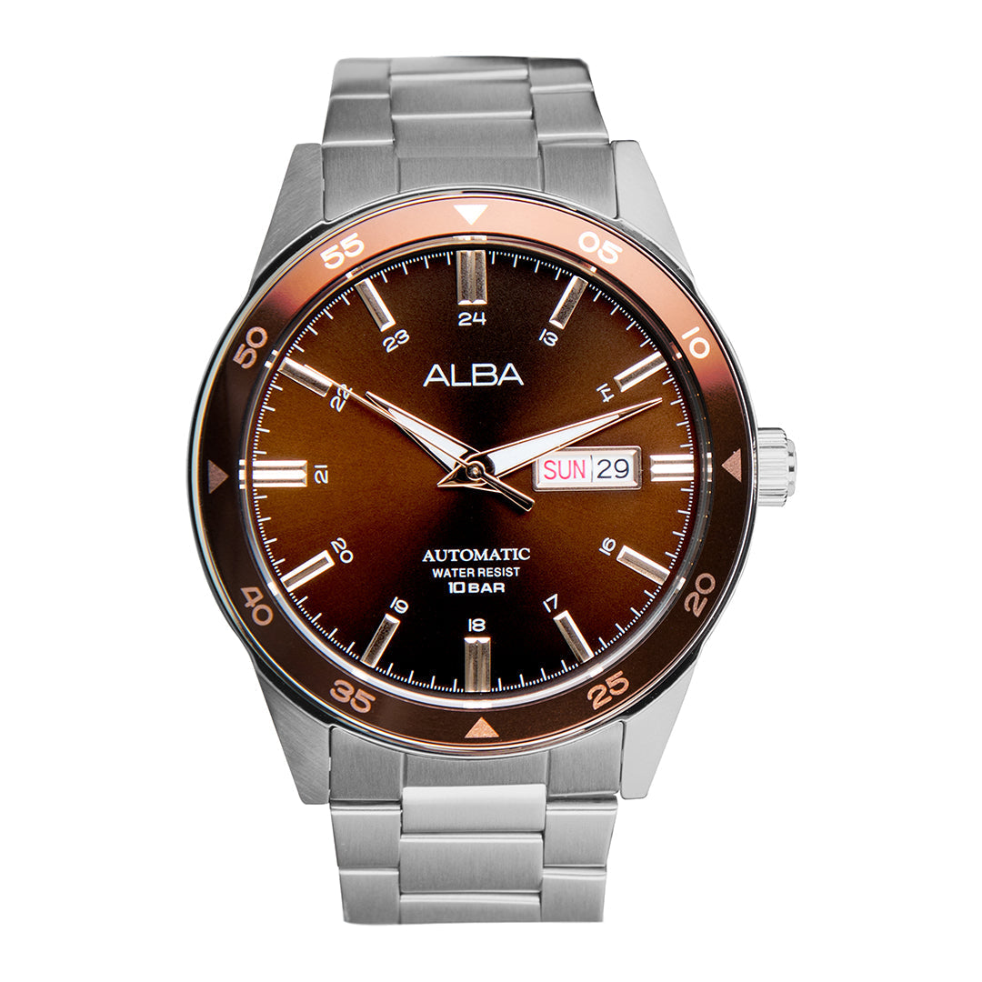 Alba AL4591X1 Brown Dial Automatic Mens Watch
