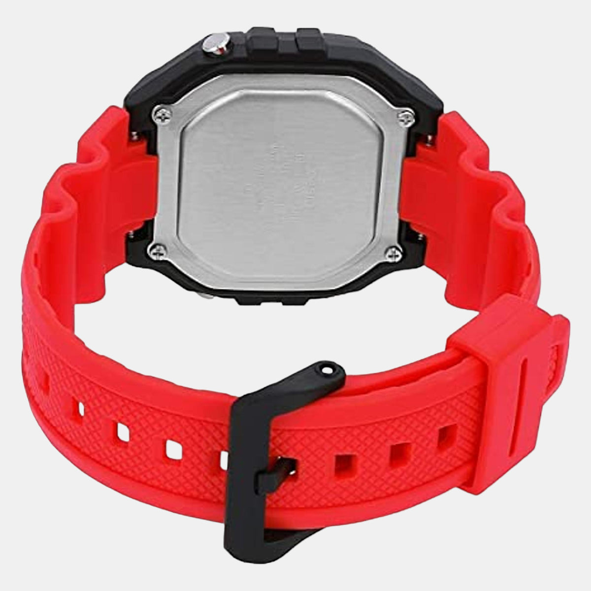 Casio I111 W-218H-4BVDF Youth Series Digital Quartz Watch with Red Display & Resin Strap