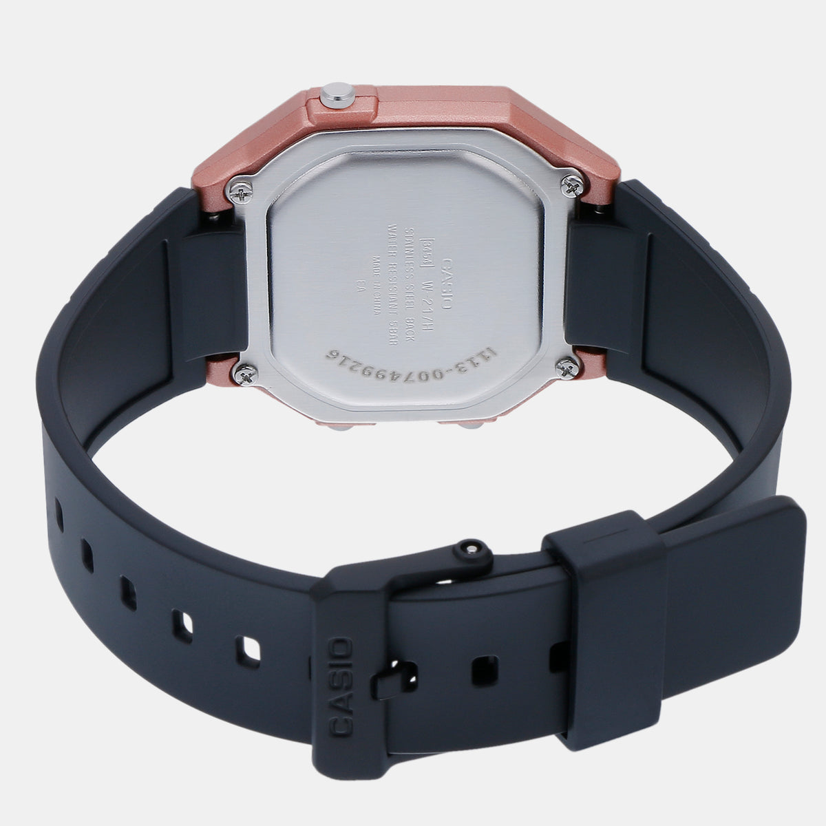 Casio I113 Youth Series Digital Quartz Watch with Black Resin Strap & Grey Display