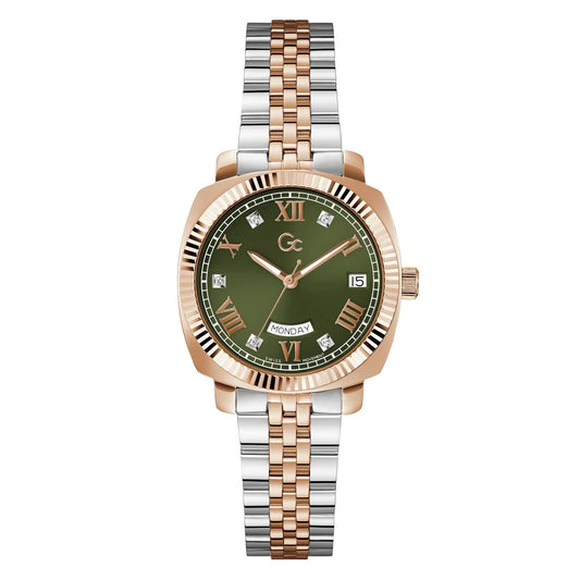 GC Z44004L3 Flair Coussin Lady Women's Swiss Made Green Analog Watch