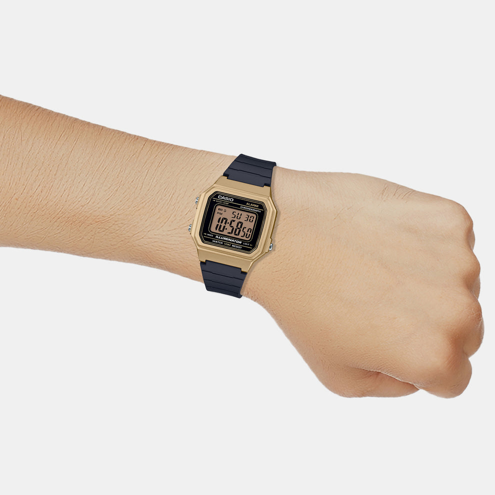 Casio I115 Youth Series Unisex Quartz Digital Watch with Black Resin Strap