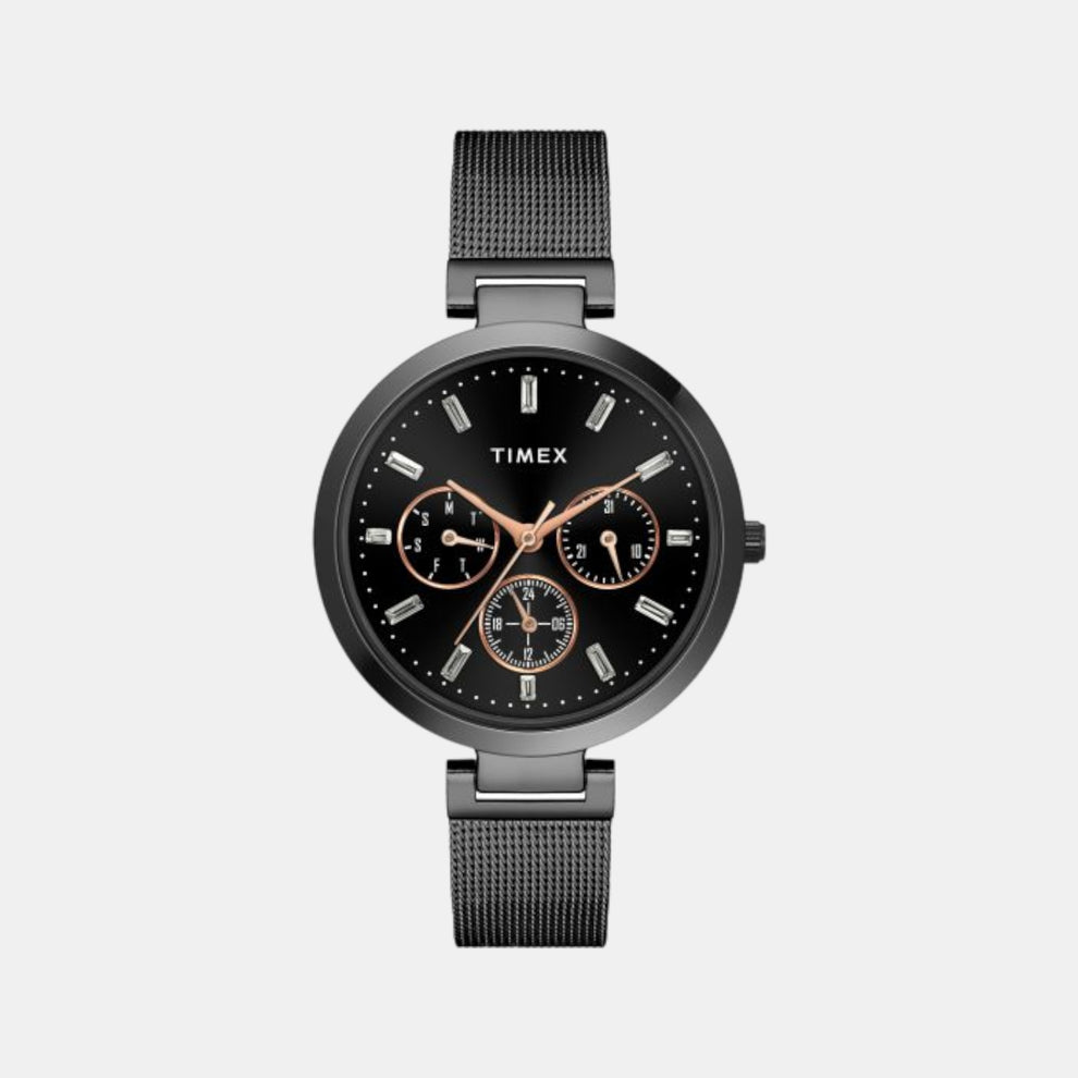 Timex TW000X243 Womens Black Dial Quartz Analog Watch