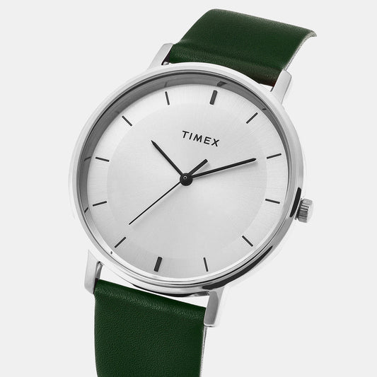 Timex TW0TG8013 Men’s Silver Dial Quartz Analog Watch